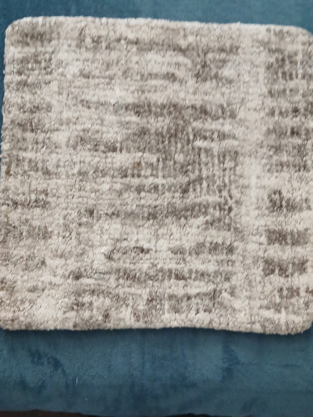Surya Grey/White Modern Wool Pillow Cover 18x18